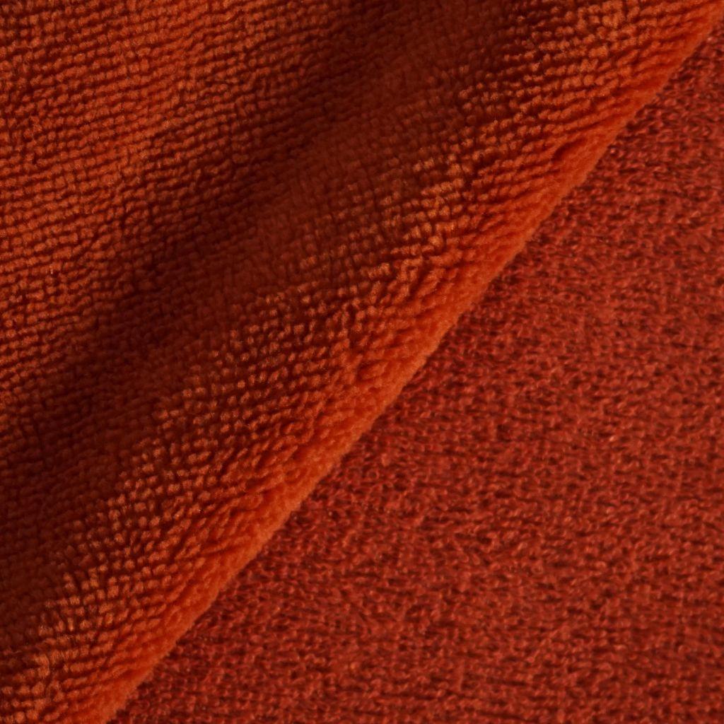 Bambus-Fleece Frottee Doubleface rostbraun